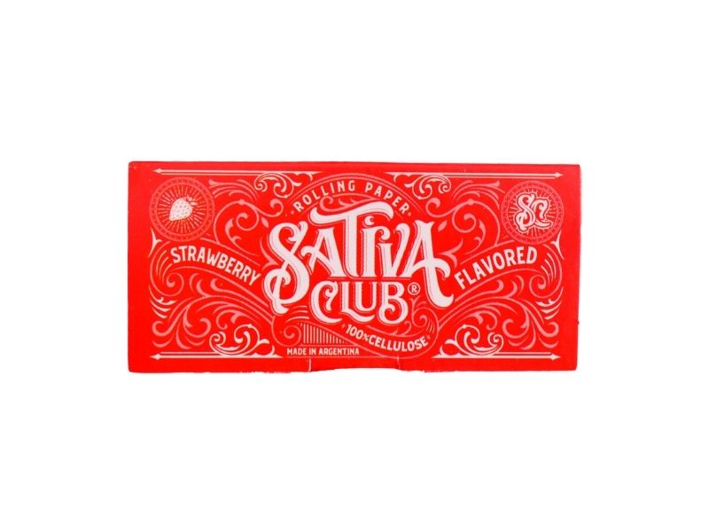 Sativa Club Celulosa Sabor Frutilla 1 1/4